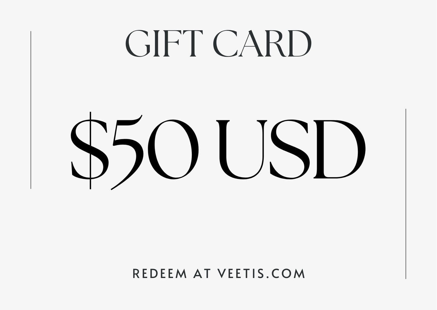 Veetis Gift Card
