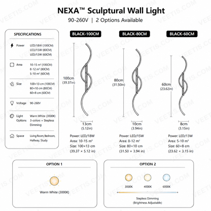 NEXA™ Sculptural Wall Light