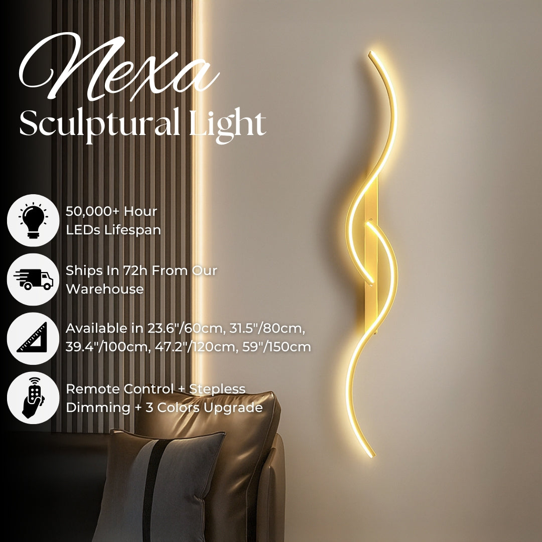 AURORA™ NEXA Golden Sculptural Light
