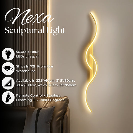AURORA™ NEXA Golden Sculptural Light
