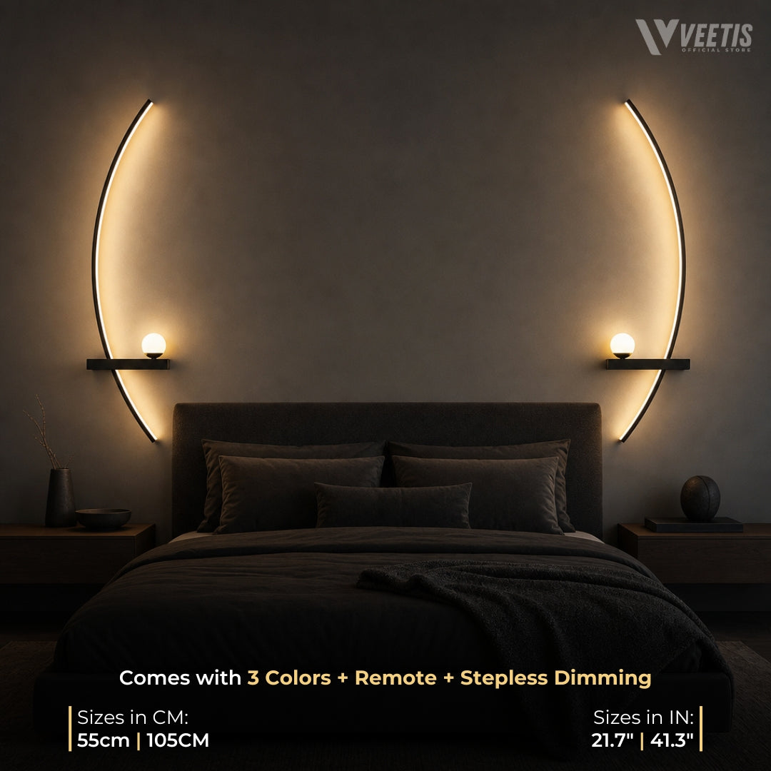 FREYA™ Sculptural Wall Light Pair